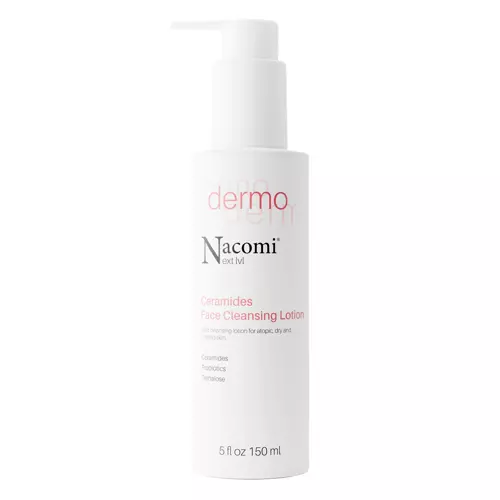 Nacomi - Dermo - Ceramides Face Cleansing Lotion - Zklidňující mycí emulze pro atopickou, suchou a podrážděnou pleť - 150 ml