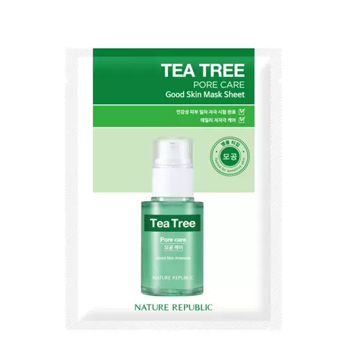 Nature Republic - Good Skin Tea Tree Mask Sheet - Čisticí plátýnková maska s tea tree - 24 g