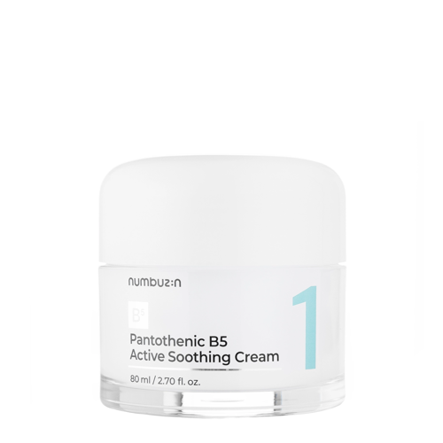 Numbuzin - No.1 Pantothenic B5 Active Soothing Cream - Zklidňující krém na obličej - 80 ml