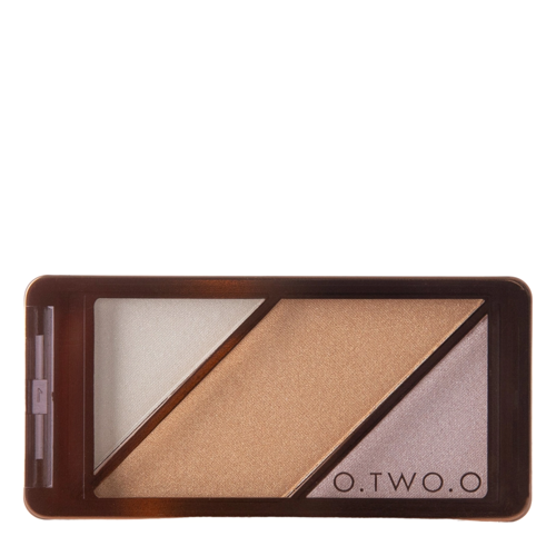 O.TWO.O - 3 in 1 Blusher Highlighter Contour - Sada rozjasňovačů na obličej - 02 Gem - 10 g