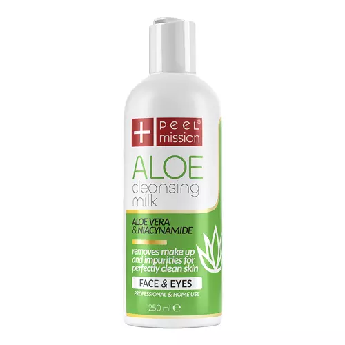 Peel Mission - Aloe Cleansing Milk Face & Eyes - Jemné odličovací mléko - 250 ml