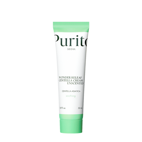 Purito Seoul - Wonder Releaf Centella Cream Unscented - Krém bez parfemace s extraktem z pupečníku asijského - 50 ml