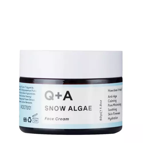 Q+A - Snow Algae - Intensive Face Cream - Výživný krém na bázi extraktu ze sněžné řasy - 50 g