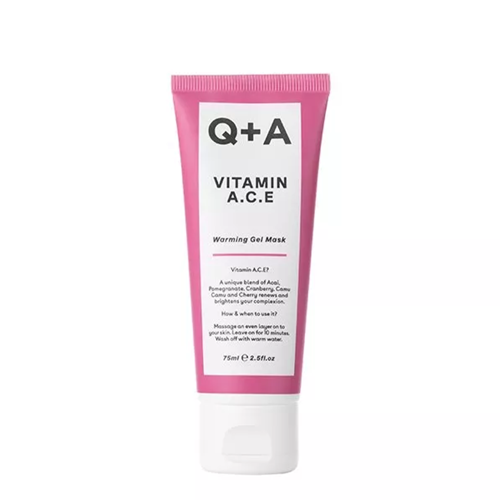 Q+A - Vitamin A.C.E - Warming Gel Mask - Antioxidační maska s vitamínem A, C a E - 75 ml