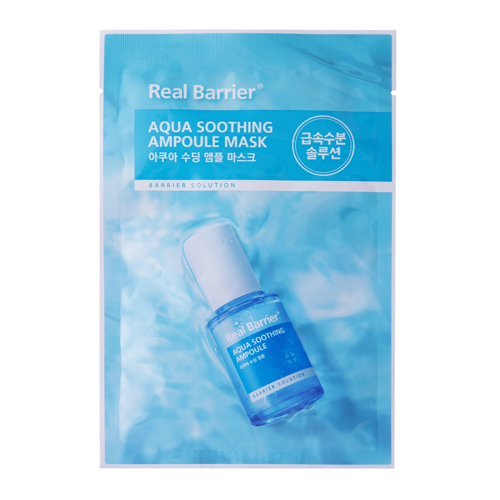 Real Barrier - Aqua Soothing Ampoule Mask - Zklidňující plátýnková maska - 28 ml