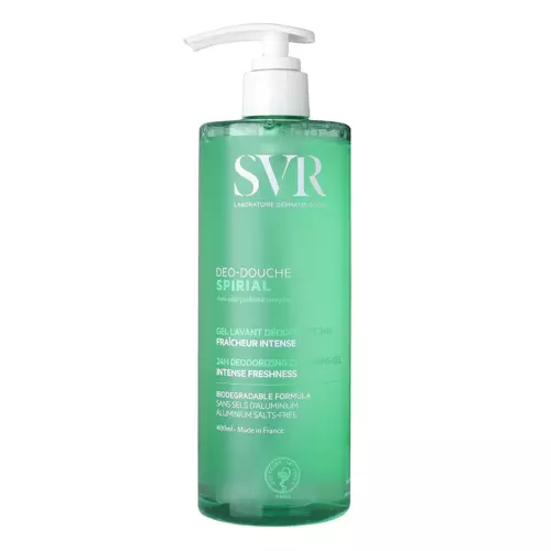 SVR - Spirial Gel Moussant Deo Duche - Deodorační mycí gel na tělo a vlasy - 400 ml
