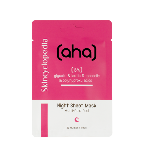 Skincyclopedia - Sheet Mask Aha & Pha 5% - Vyhlazující Sheet Mask - 1ks/20 ml