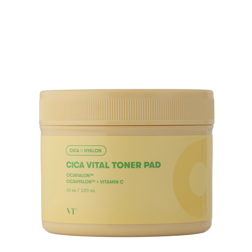 VT Cosmetics - Cica Vital Toner Pad - Rozjasňující polštářky na obličej s vitaminem C - 60ks/120ml