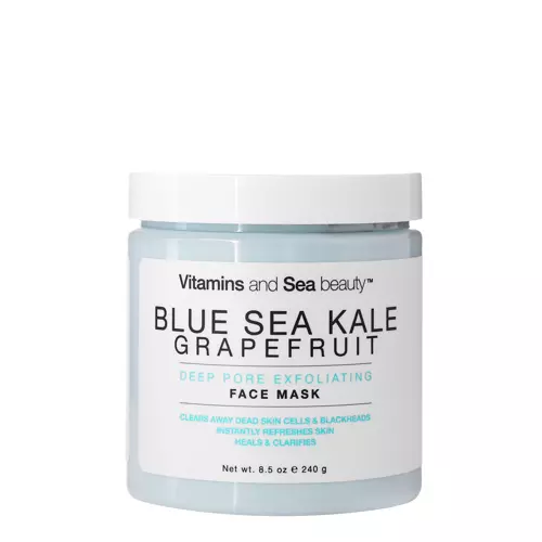 Vitamins and Sea Beauty - Blue Sea Kale & Grapefruit Deep Pore Exfoliating Face Mask - Maska čistící ucpané póry - 240 g