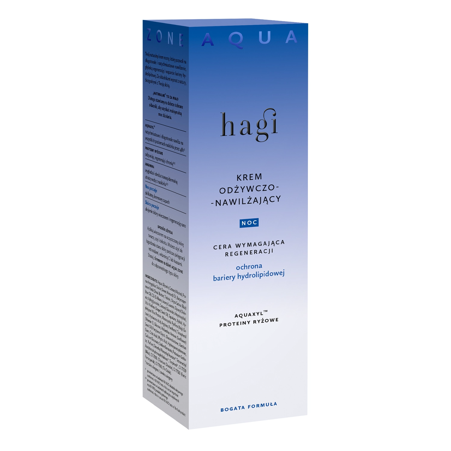  Hagi - Aqua Zone - Vyživující a hydratační noční krém - 50 ml