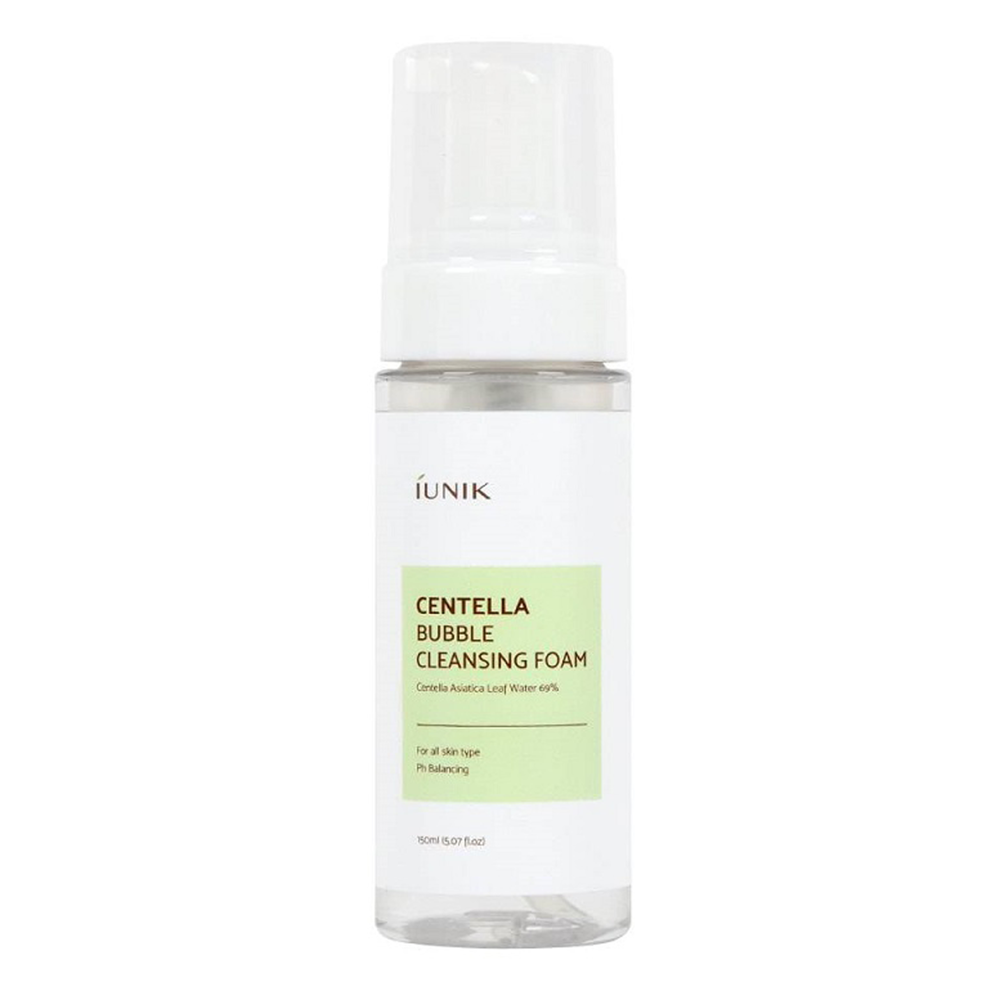  iUNIK - Centella Bubble Cleansing Foam - Čisticí pěna s pupečníkem asijským - 150 ml