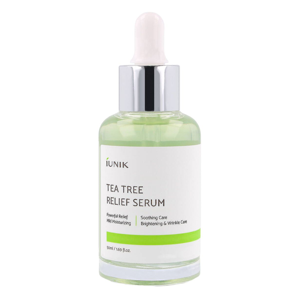  iUNIK - Tea Tree Relief Serum - Sérum pro problematickou pleť s vodou z listů čajovníku - 50 ml