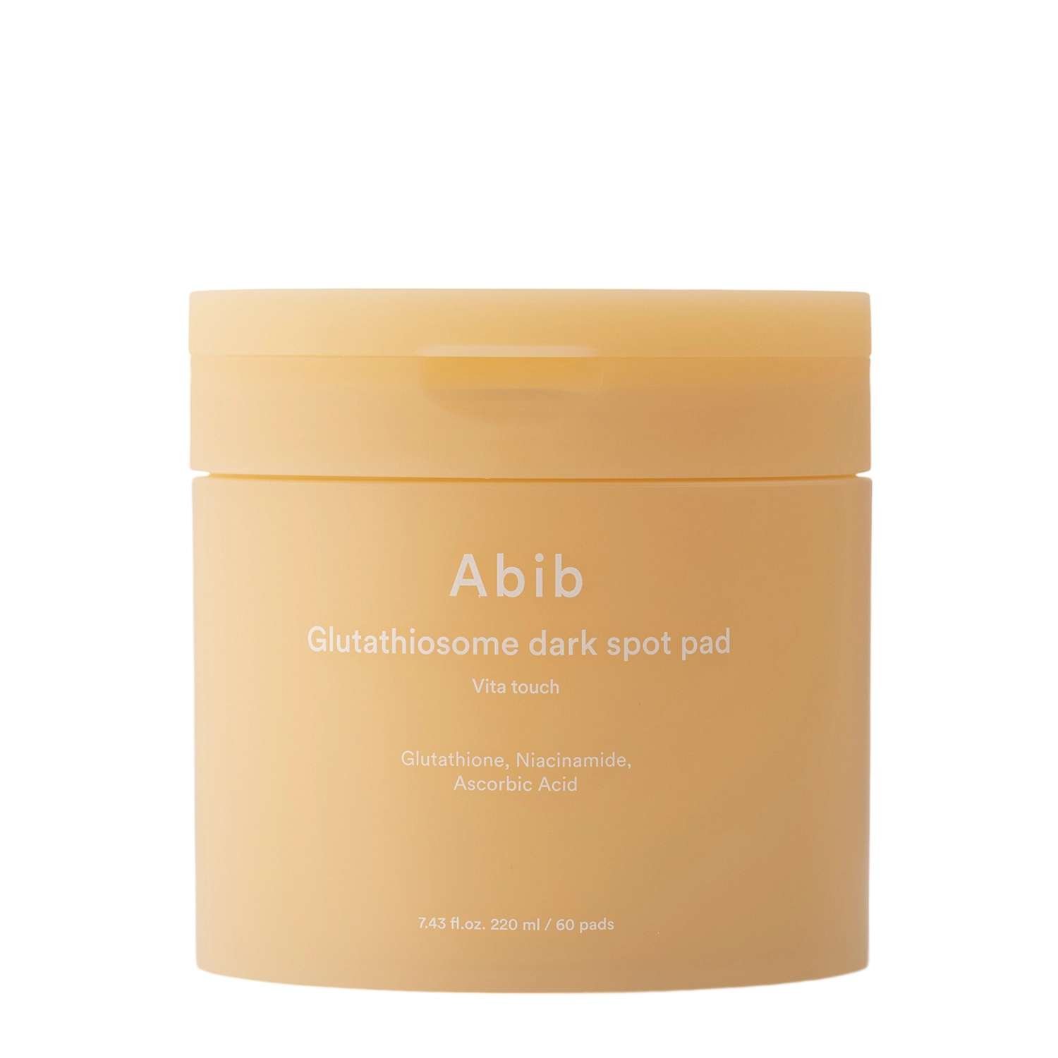 Abib - Glutathiosome Dark Spot Pad Vita Touch - Hydratační a rozjasňující polštářky na obličej - 220ml/60 ks