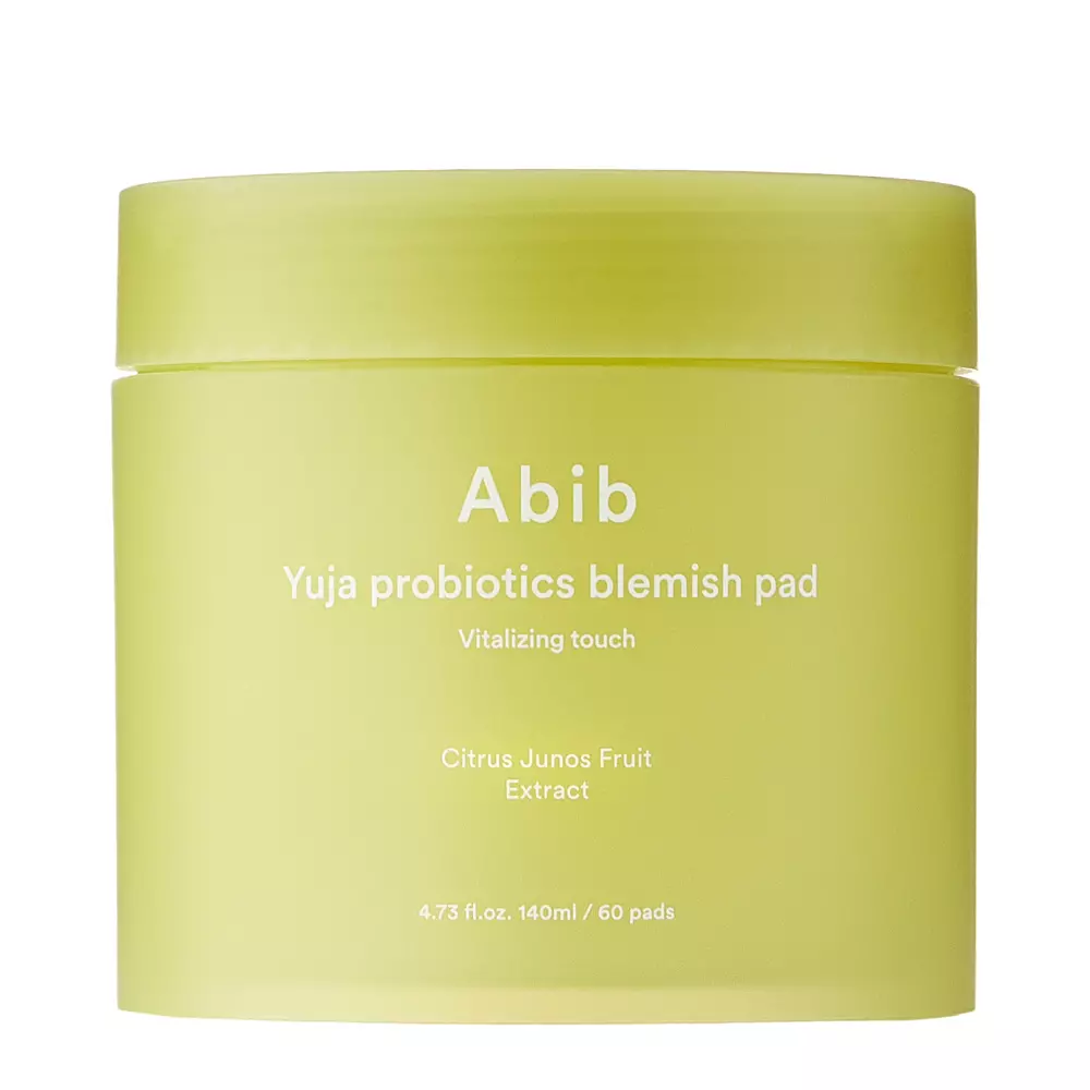 Abib - Yuja Probiotics Blemish Pad Vitalizing Touch - Rozjasňující pleťové tampony - 60 ks