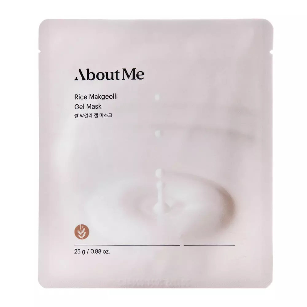 About me - Rice Makgeolli Gel Mask - Regenerační textilní maska fermentem z rýžových otrub - 25 g