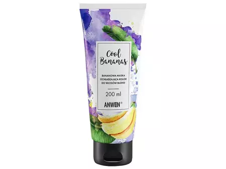 Anwen - Cool Bananas - Banánová maska pro blond vlasy proti žlutým tónům - 200 ml