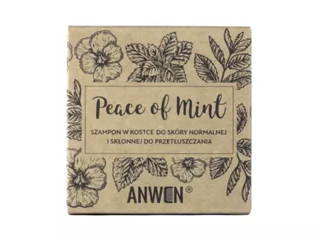 Anwen - Peace Of Mint - Tuhý šampon pro normální a mastící se pokožku hlavy - plechové balení - 75 g