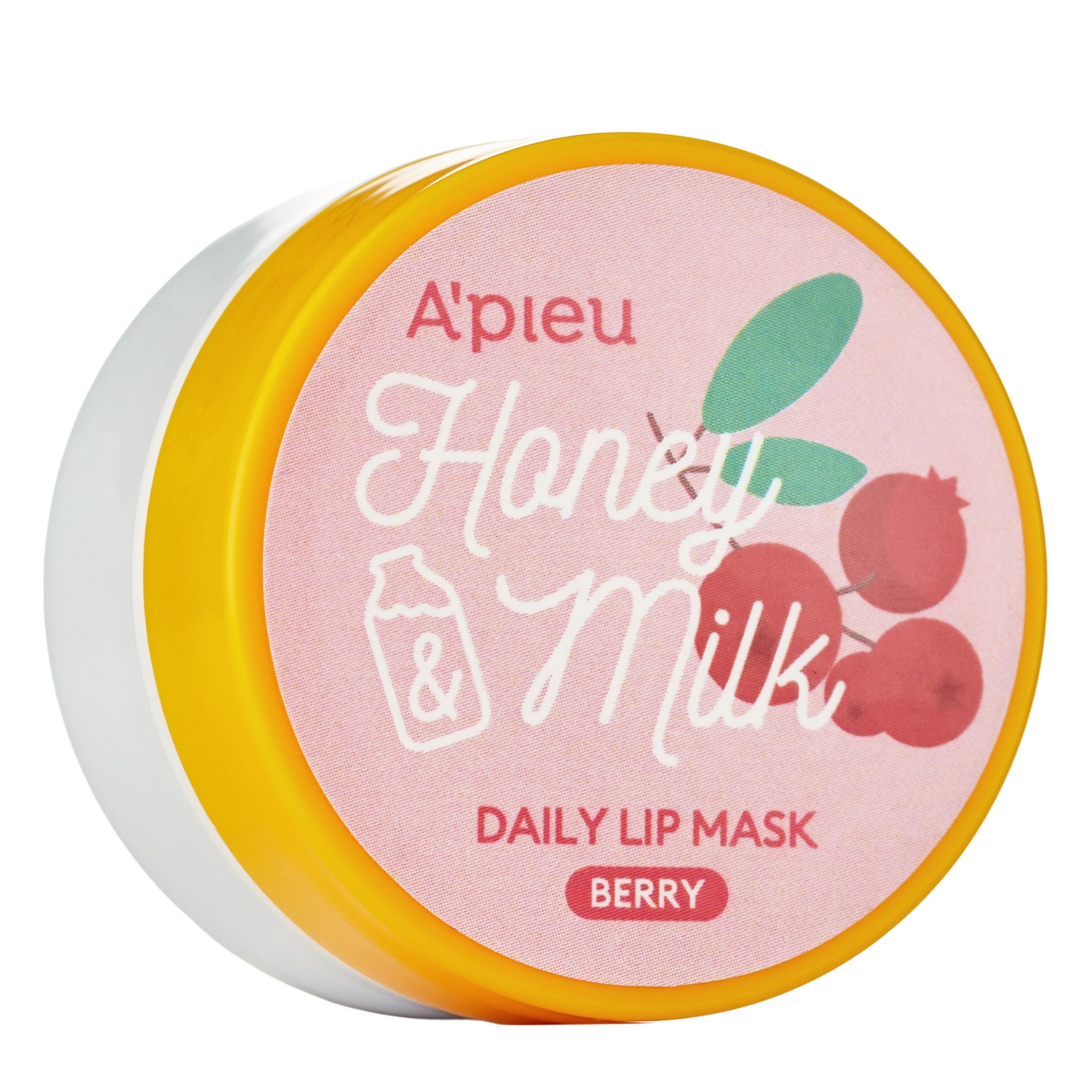 A'pieu - Honey & Milk Daily Lip Mask - Berry - Vyživující maska na rty - 6 g