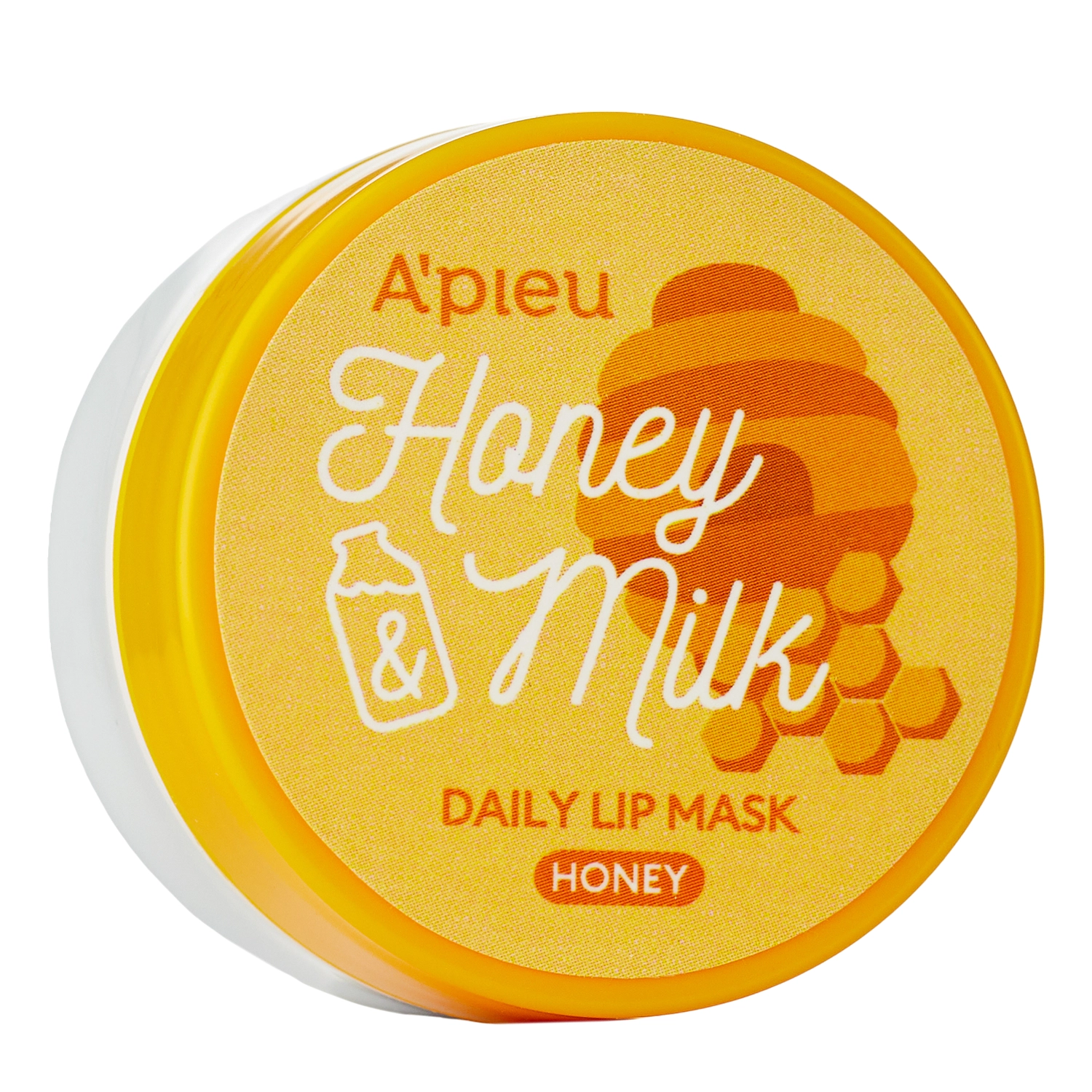 A'pieu - Honey & Milk Daily Lip Mask - Honey - Vyživující maska na rty - 6 g