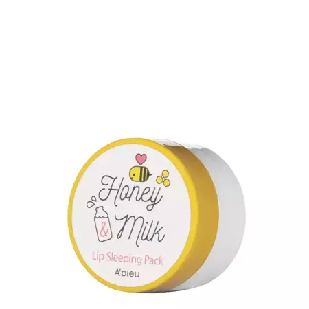 A'pieu - Honey & Milk Lip Sleeping Pack - Vyživující maska na rty s extraktem z medu - 6,7 g