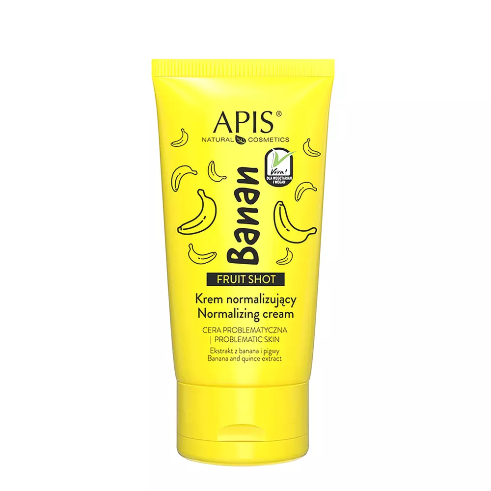 Apis - Fruit Shot - Normalizující krém pro problematickou pleť - banán - 50 ml