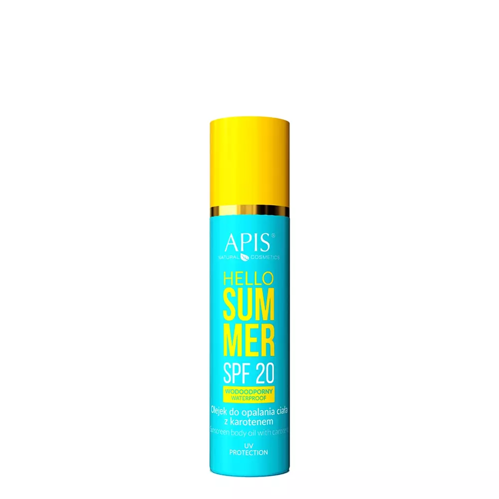 Apis - Hello Summer - SPF20 Waterproof - Sunscreen Body Oil with Carotene - Ochranný tělový olej s karotenem - 150 ml