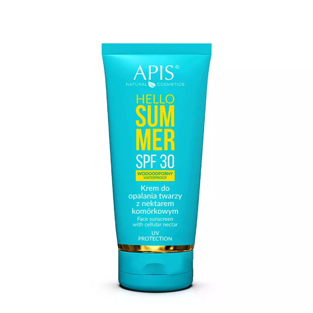Apis - Hello Summer - SPF30 Waterproof - Face Sunscreen with Cellular Nectar - SPF krém s kmenovými buňkami - 50 ml