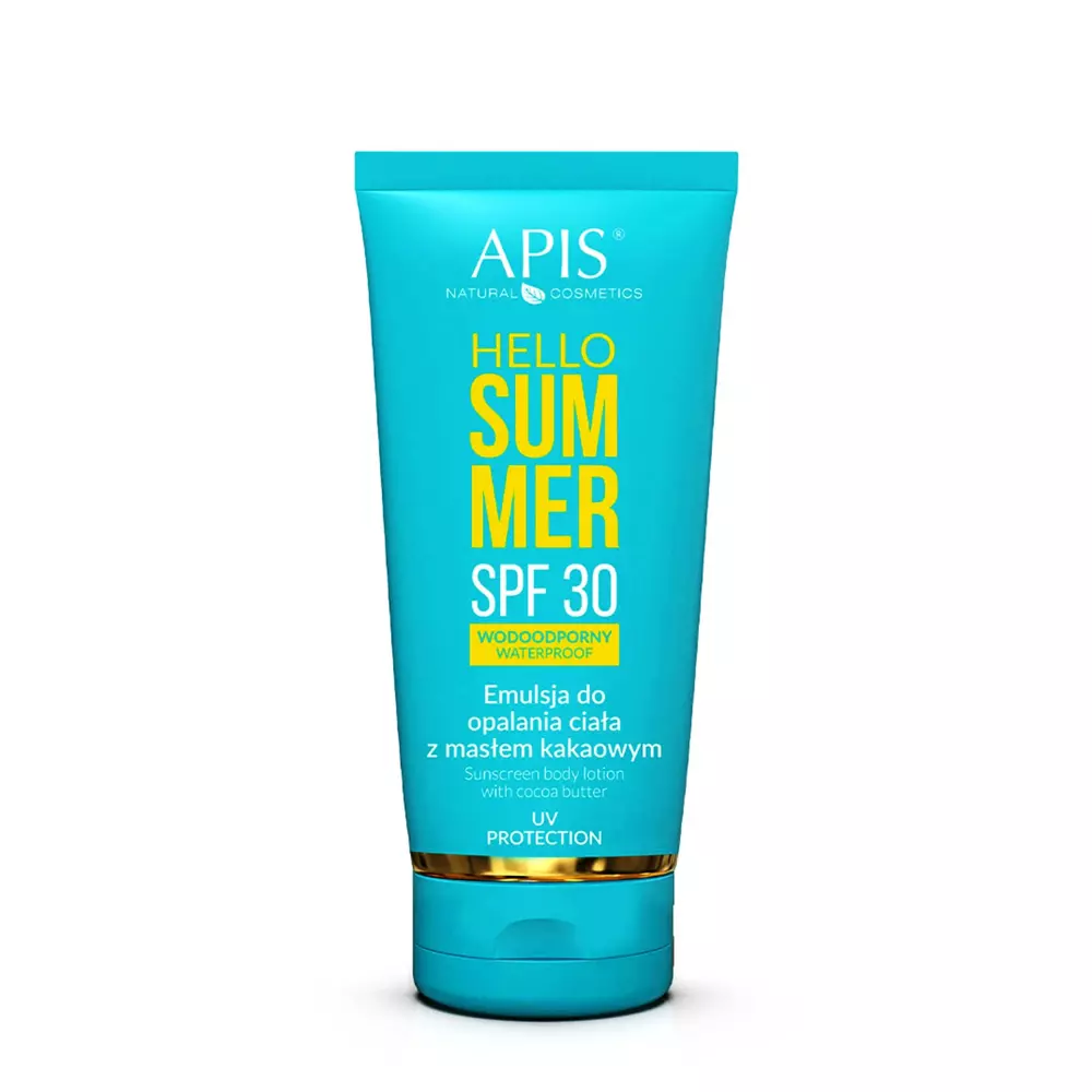 Apis - Hello Summer - SPF30 Waterproof - Sunscreen Body Lotion with Cocoa Butter - Ochranná emulze na tělo - 200 ml