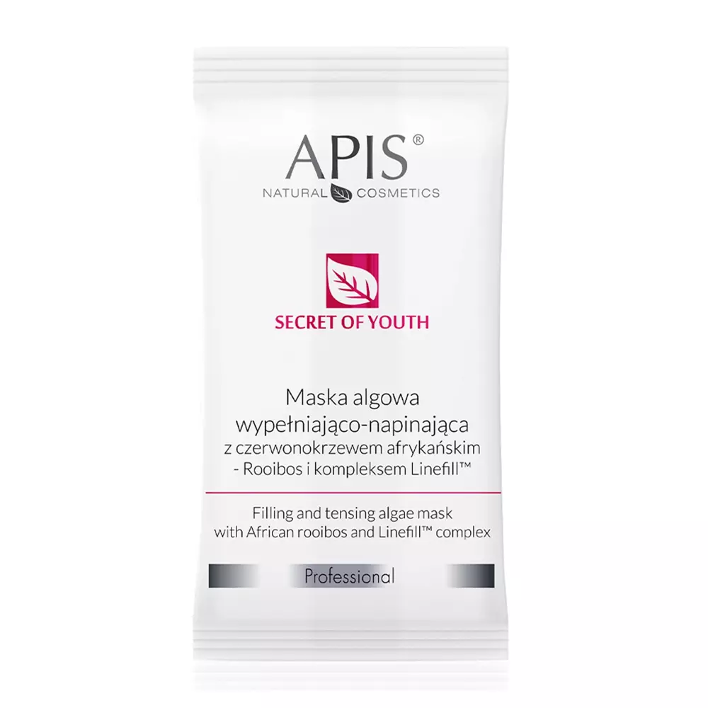 Apis - Professional - Secret Of Youth - Filling and Tensing Algae Mask with African Rooibos and Linefill Complex - Alginátová vyplňující a napínající maska - 20 g