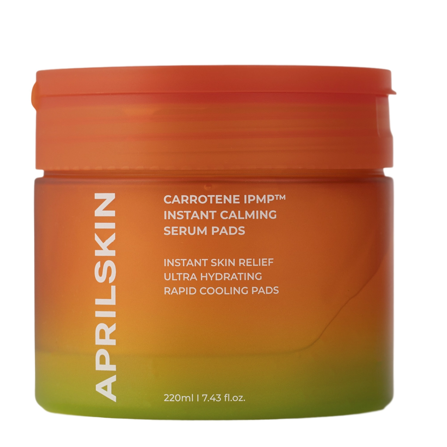 Aprilskin - Carrotene IPMP Instant Calming Serum Pads - Zklidňující polštářky na obličej - 80ks/220g