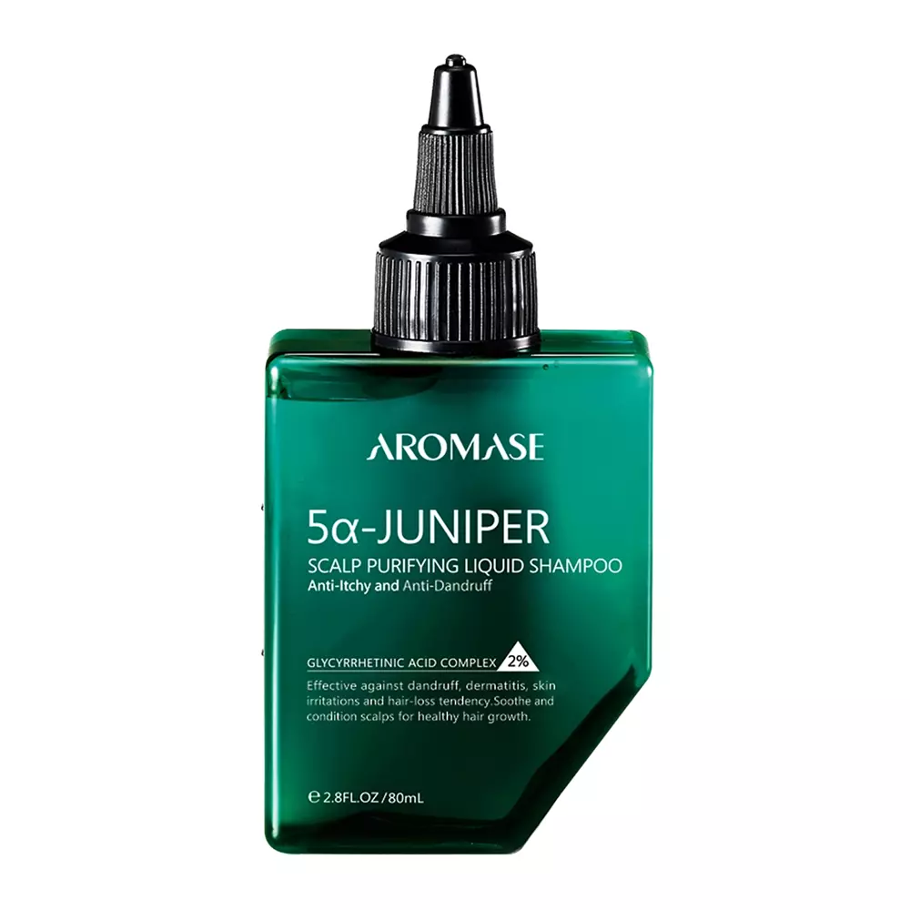 Aromase - 5α Juniper Scalp Purifying Liquid Shampoo - Tekutý šampon pro všechny typy vlasů - 80 ml