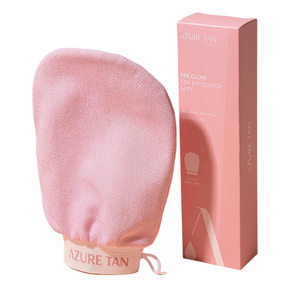 Azure Tan - Pre Glow Tan Exfoliating Mitt - Peelingující rukavice