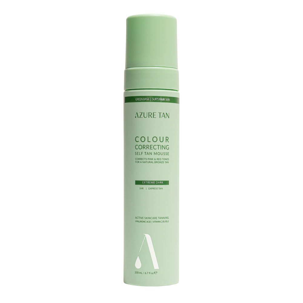 Azure Tan - Self Tan Mousse Green Base - Samoopalovací tělová pěna - Extreme Dark- 200 ml