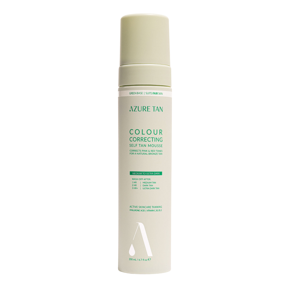 Azure Tan - Self Tan Mousse Green Base - Samoopalovací tělová pěna - Medium To Ultra Dark - 200 ml