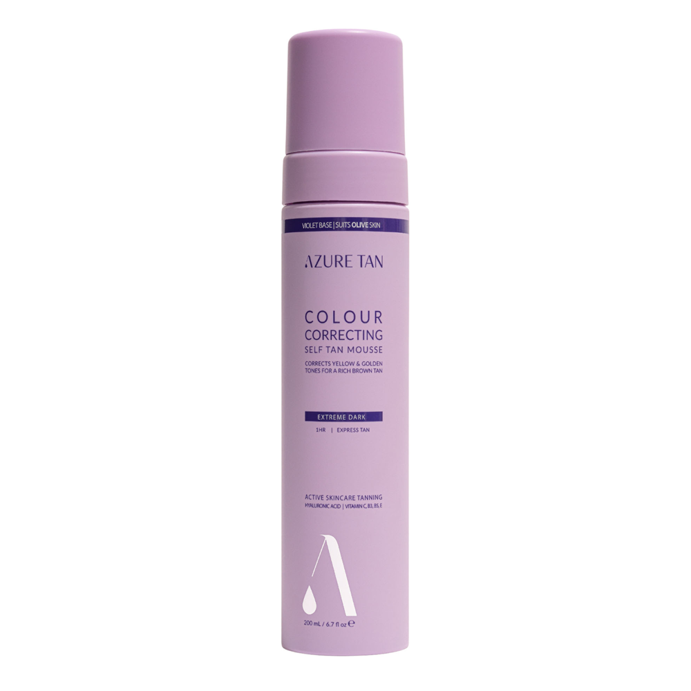 Azure Tan - Self Tan Mousse Violet Base - Samoopalovací pěna na tělo - Extreme Dark - 200 ml