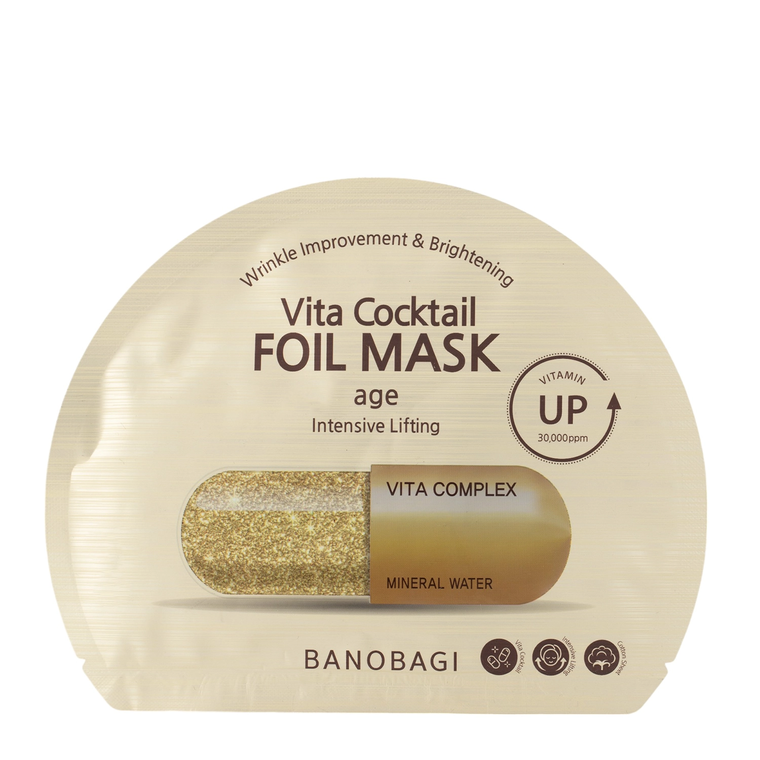 Banobagi - Vita Cocktail Foil Mask Age - Plátýnková maska proti vráskám - 1ks/30 g