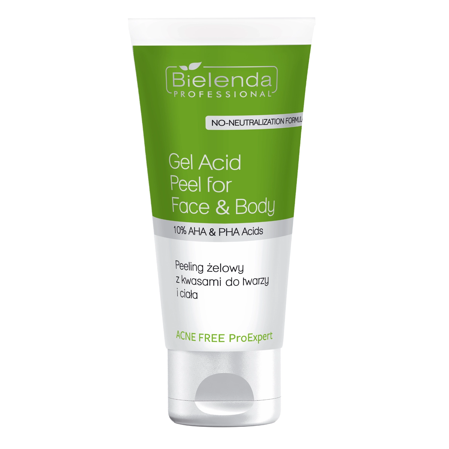 Bielenda Professional - Acne Free ProExpert - Gelový peeling na obličej a tělo s kyselinami - 150 ml