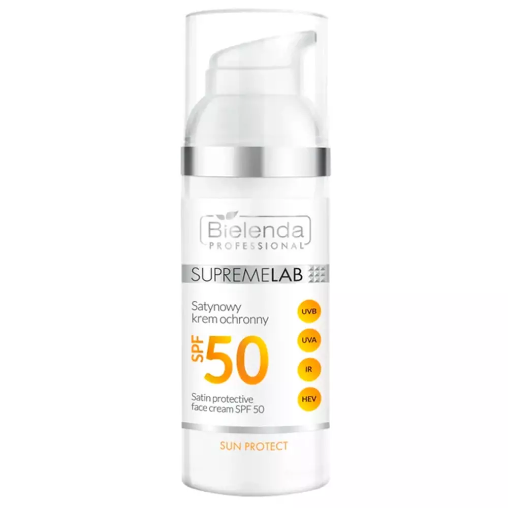 Bielenda Professional - Supremelab - Sun Protect - Sun Protective Face Cream SPF50 - Saténový ochranný krém SPF 50 - 50 ml