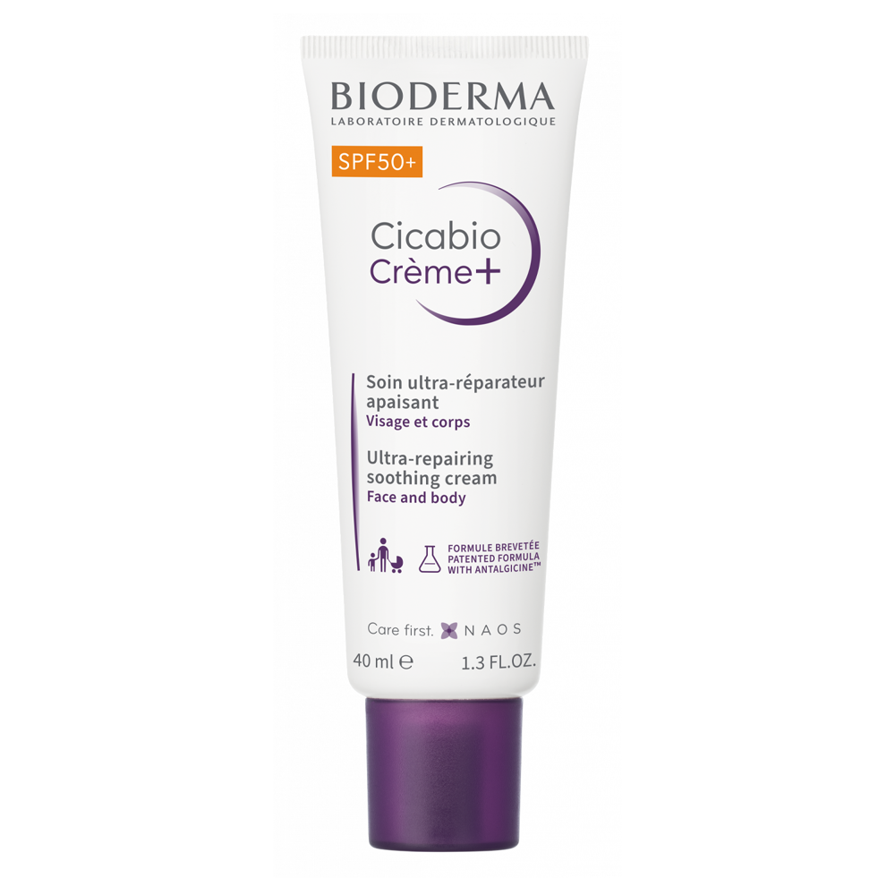 Bioderma - Cicabio Crème+ SPF50+ - Regenerační krém pro prevenci pigmentových skvrn - 40 ml