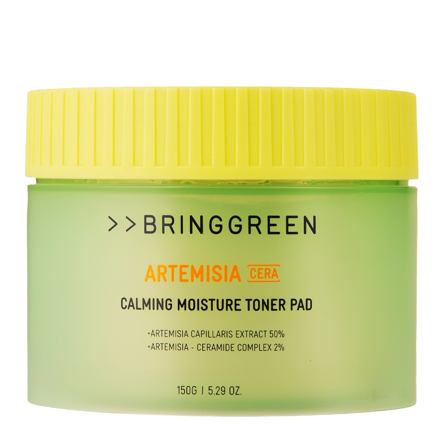 Bring Green - Artemisia Cera Calming Moisture Toner Pad - Hydratační polštářky na obličej s pelyňkem - 90ks / 150 g