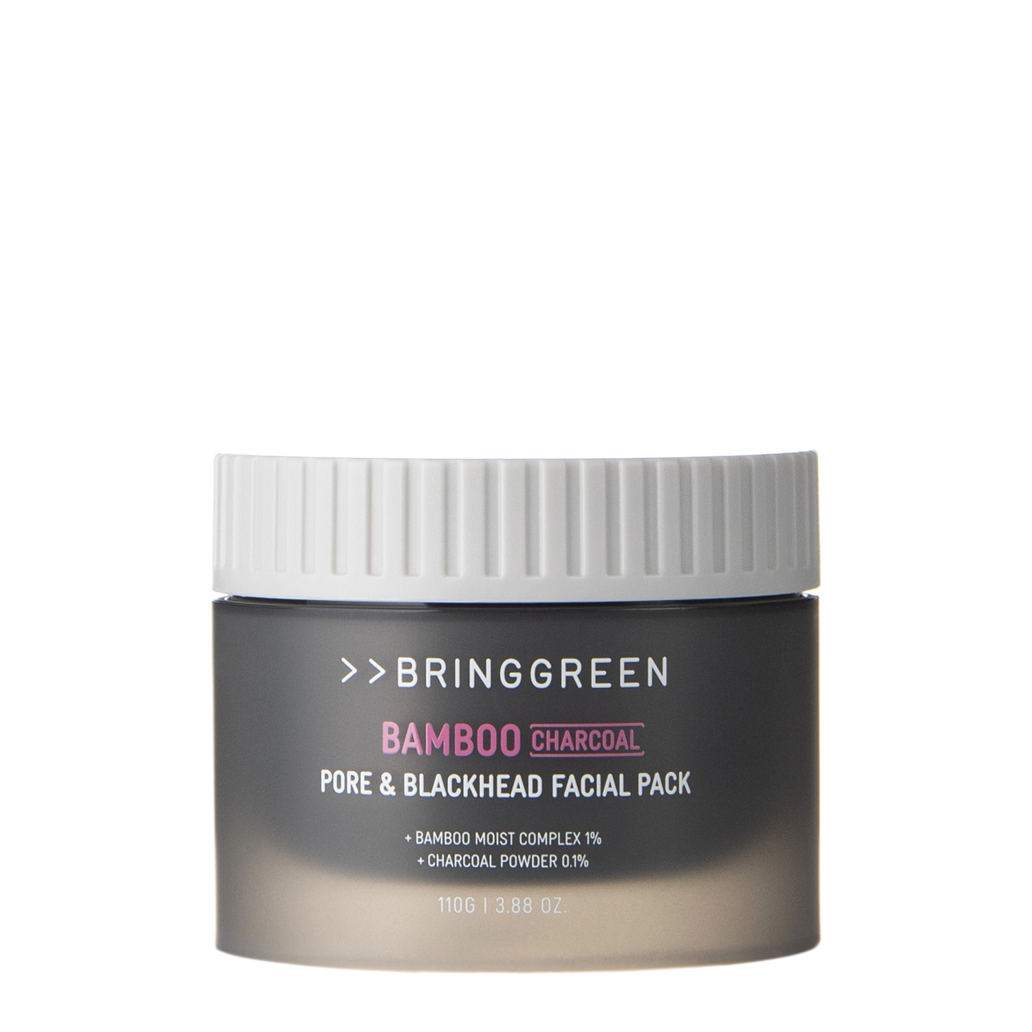 Bring Green - Bamboo Charcoal Pore & Blackhead Facial Pack - Pleťová maska s aktivním uhlím - 110 g