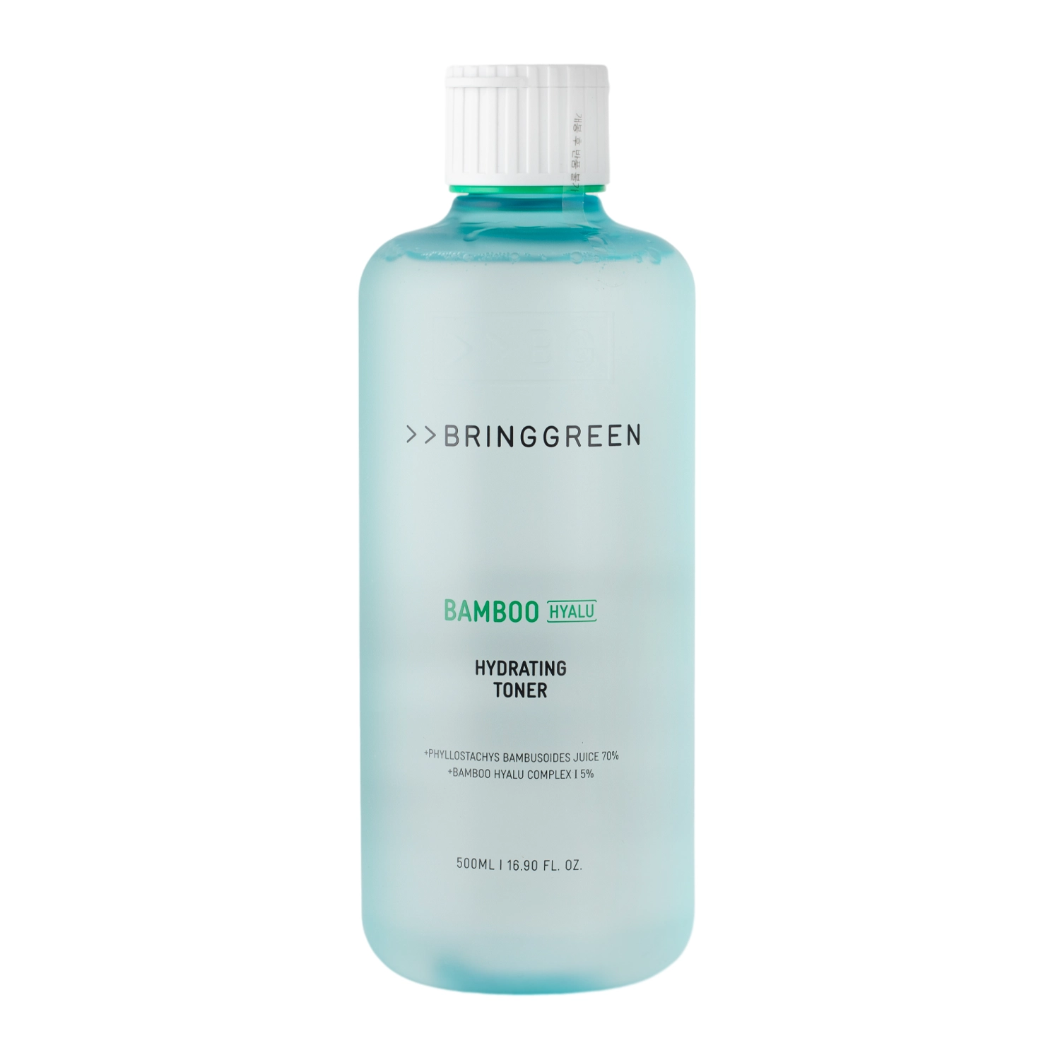 Bring Green - Bamboo Hyalu Hydrating Toner Jumbo - Tonikum na obličej s bambusovou šťávou - 500 ml