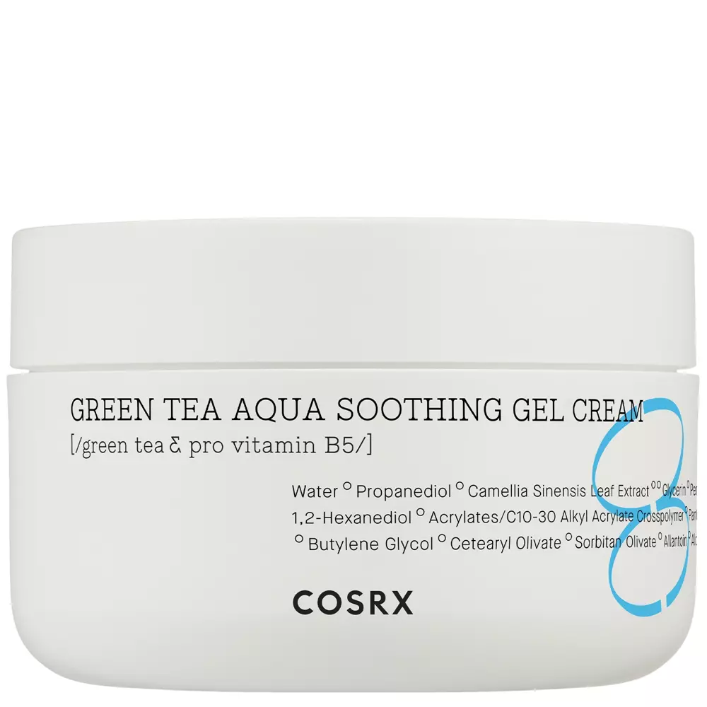 COSRX - Hydrium Green Tea Aqua Soothing Gel Cream - Zklidňující krém s extraktem ze zeleného čaje - 50 ml