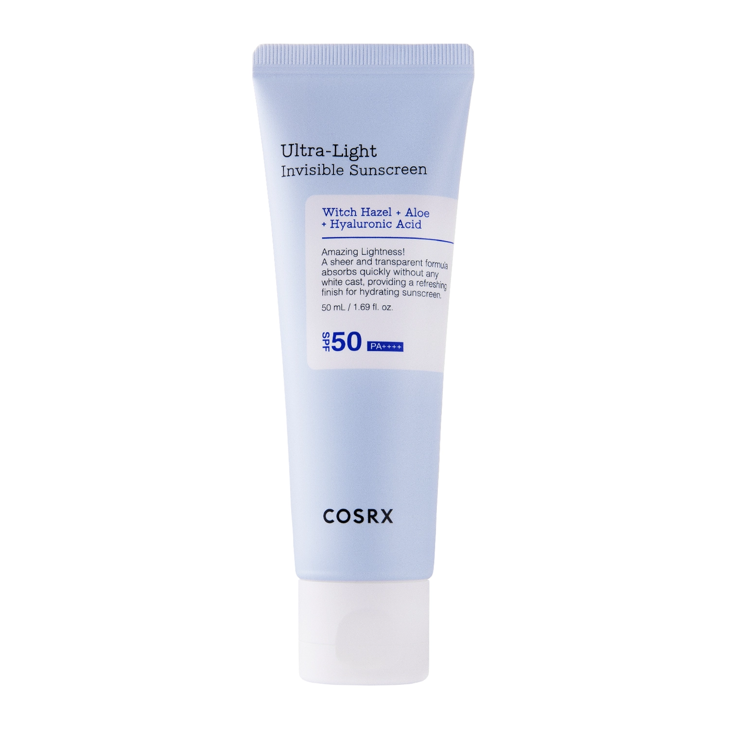 COSRX - Ultra - Light Invisible Sunscreen SPF50+/PA++++ - Lehký hydratační opalovací krém - 50 ml