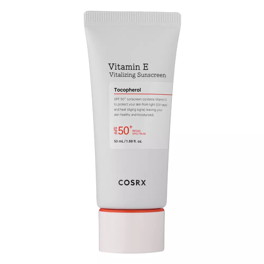 COSRX - Vitamin E Vitalizing Sunscreen - SPF 50+ - Opalovací SPF krém s vitamínem E - 50 ml