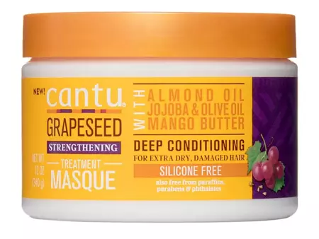 Cantu - Grapeseed - Strengthening Treatment Masque - Posilující maska na vlasy s hroznovým olejem - 340 g