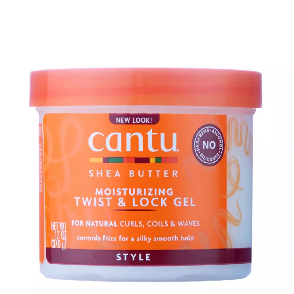 Cantu - Shea Butter - Moisturizing Twist & Lock Gel - Hydratační gel pro styling kudrnatých a vlnitých vlasů - 370 g