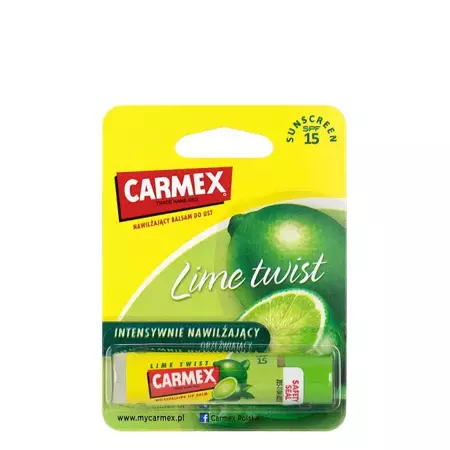 Carmex - Lime Twist - Hydratační balzám na rty s SPF 15 - Limetka - 4,25 g	