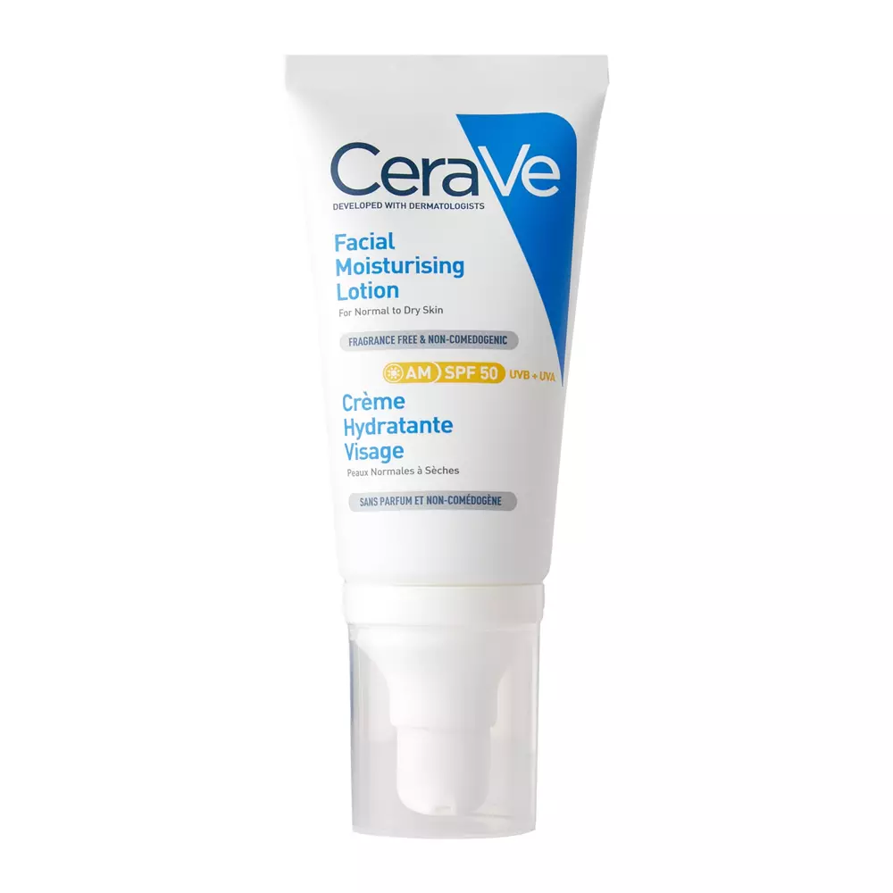 CeraVe - Hydratační pleťový krém s SPF 50 - 52 ml