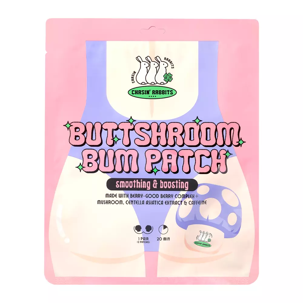 Chasin´ Rabbits - Buttshroom Bum Patch - Maska na hýždě s bílou čínskou houbou - 2 ks